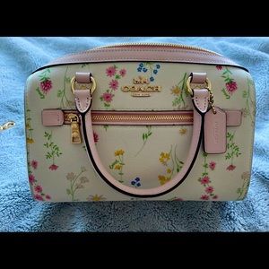 Coach Rowan Satchel with Wildflower Print
